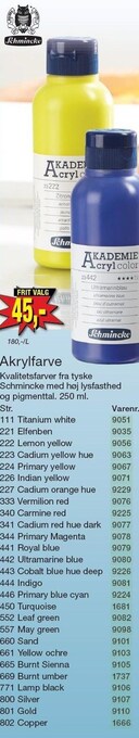 Harald Nyborg Akrylfarve tilbud