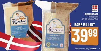 Løvbjerg Riberhus Ost 526-770g tilbud