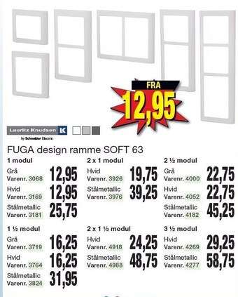 Harald Nyborg Fuga design ramme soft 63 tilbud