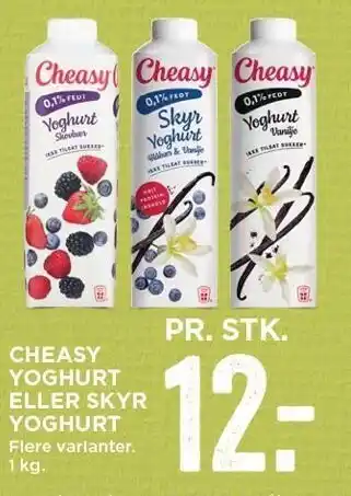MENY Cheasy yoghurt el. skyr tilbud