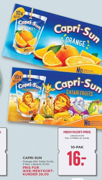 MENY Capri-sun tilbud