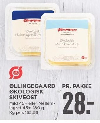 MENY Øllingegaard økologisk skiveost tilbud