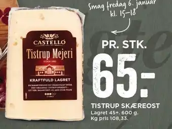MENY Tistrup skæreost tilbud