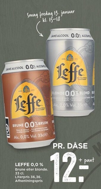 MENY Leffe 0,0 % tilbud