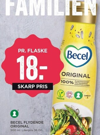 MENY Becel flydende original tilbud