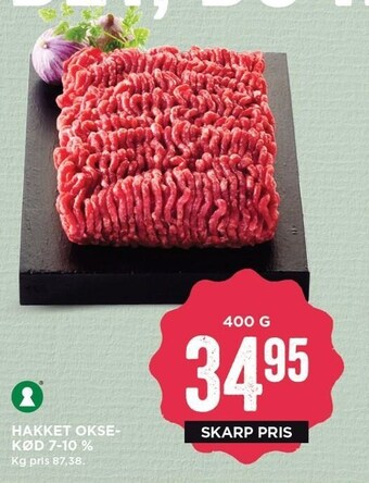 MENY Hakket oksekød 7-10% tilbud
