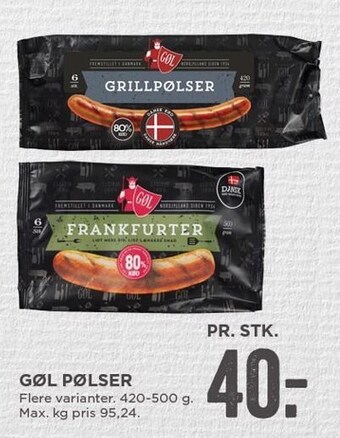 MENY Gøl pølser tilbud