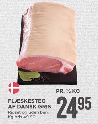 MENY Flæskesteg af dansk gris tilbud