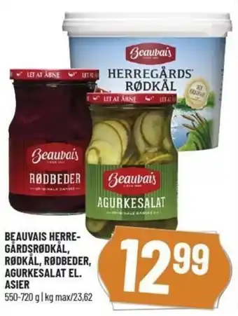 Løvbjerg Beauvais Herre-Gårdsrødkal,Rødkål, Rødberder, Agurkesalat El. Asier 550-720g tilbud