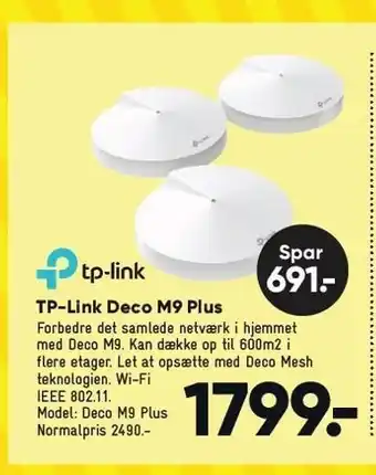 Bilka Tp-link deco m9 plus tilbud