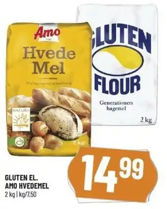 Løvbjerg Gluten El. Amo Hvedemel 2kg tilbud