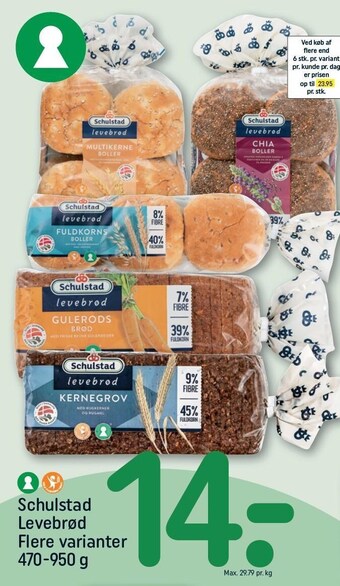 REMA 1000 Schulstad levebrød tilbud