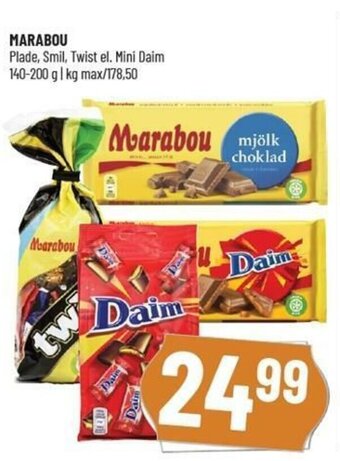Løvbjerg Marabou 140-200g tilbud