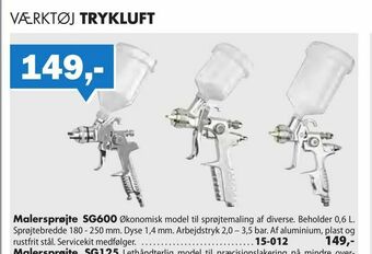 Biltema Malersprøjte SG600 tilbud
