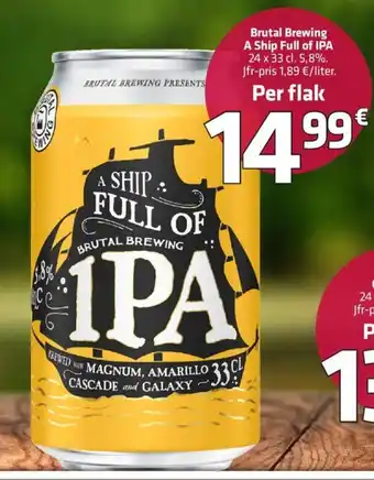Fleggaard Brutal Brewing A Ship Full Of IPA tilbud
