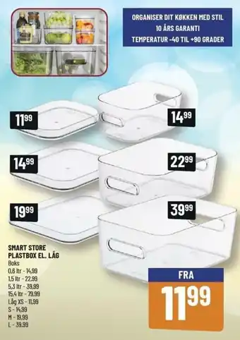 Løvbjerg Smart Store Plastbox El. Låg S and S tilbud