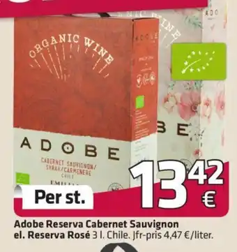 Fleggaard Adobe Reserva Cabernet Sauvignon El. Reserva Rosé tilbud
