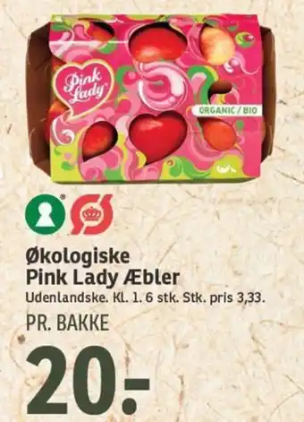 SPAR Økologiske Pink Lady Æbler tilbud