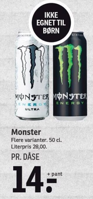 SPAR Monster tilbud