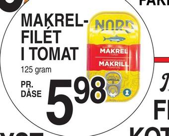 ABC Lavpris Makrelfilét i tomat tilbud