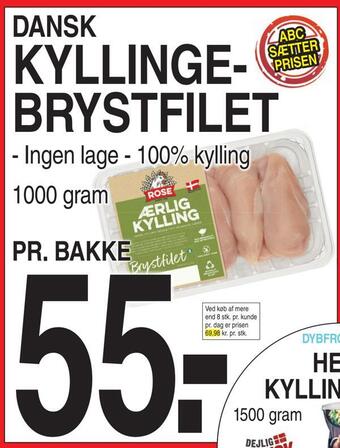 ABC Lavpris Kyllingebrystfilet tilbud