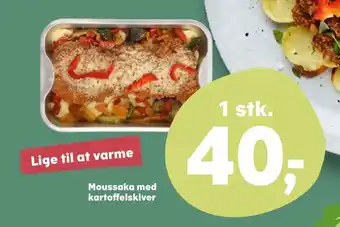 Moussaka med kartoffelskiver