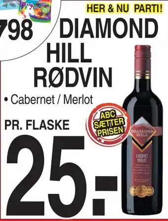 ABC Lavpris Diamond hill rødvin tilbud