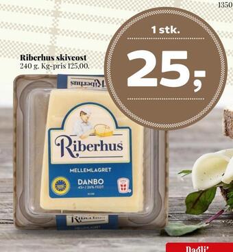 Dagli'Brugsen Riberhus skiveost tilbud