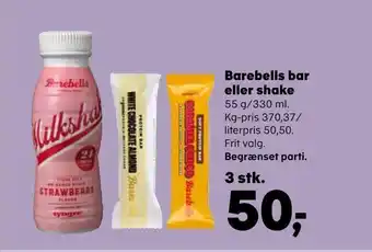 Barebells bar eller shake