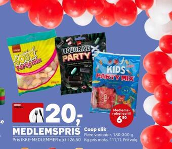 Kvickly Coop slik tilbud