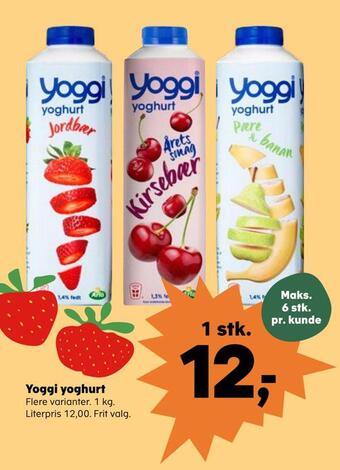 Kvickly Yoggi yoghurt tilbud