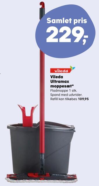 Kvickly Vileda ultramax moppesæt tilbud