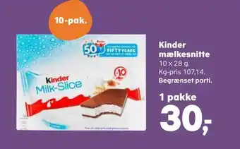 SuperBrugsen Kinder mælkesnitte tilbud