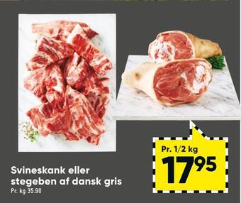 Bilka Stegeben af dansk gris eller svineskank tilbud
