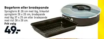 Bageform eller bradepande