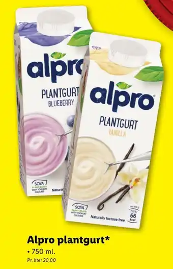 Lidl Alpro plantgurt tilbud