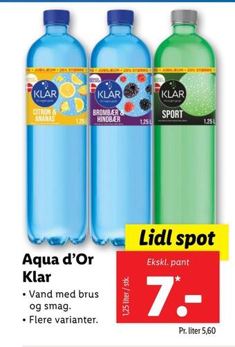 Lidl Aqua d'or klar tilbud