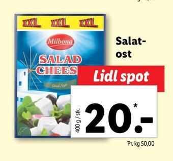 Lidl Salatost tilbud