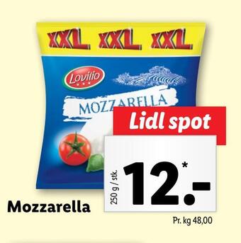 Lidl Mozzarella tilbud