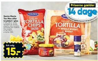 Bilka Santa maria tex mex eller krydderi i glas tilbud