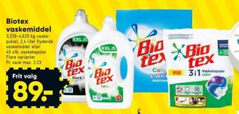 Bilka Biotex vaskemiddel tilbud