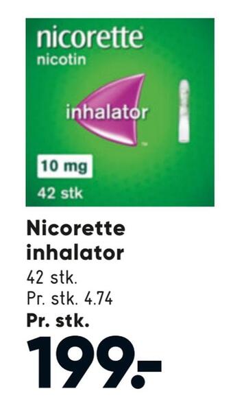 Bilka Nicorette inhalator tilbud