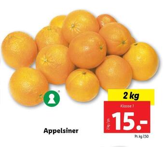 Lidl Appelsiner tilbud