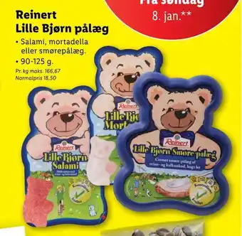 Lidl Reinert lille bjørn pålæg tilbud