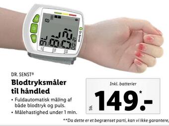 Lidl Blodtryksmåler til håndled tilbud