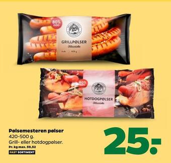 Netto Pølsemesteren pølser tilbud