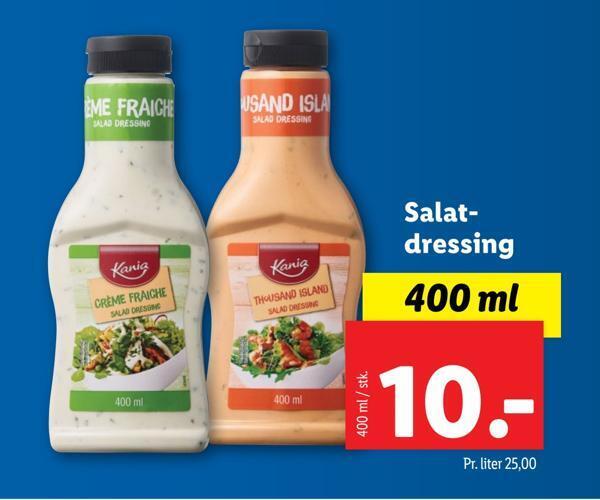 Salatdressing tilbud hos Lidl
