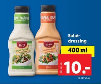 Lidl Salatdressing tilbud