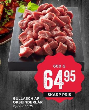 MENY Gullasch af okseinderlår tilbud