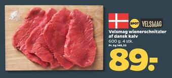 Netto Velsmag wienerschnitzler af dansk kalv tilbud